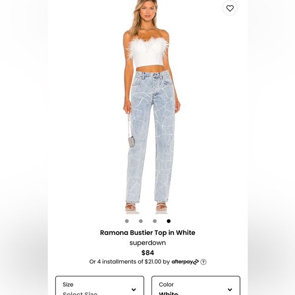 Superdown white corset bustier - Picture 2 of 7